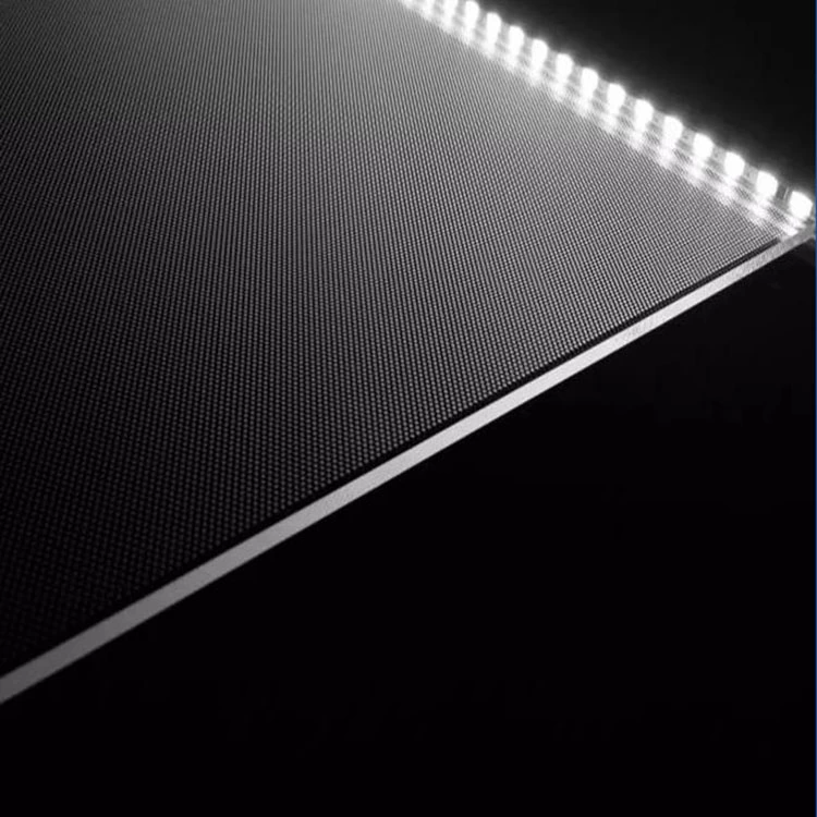Lembaran Akrilik Panel Panduan Lampu Led Ukiran Laser